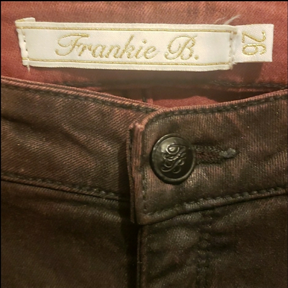 Frankie B Coated Low Rise Skinny Jeans, 26 - Picture 6 of 12